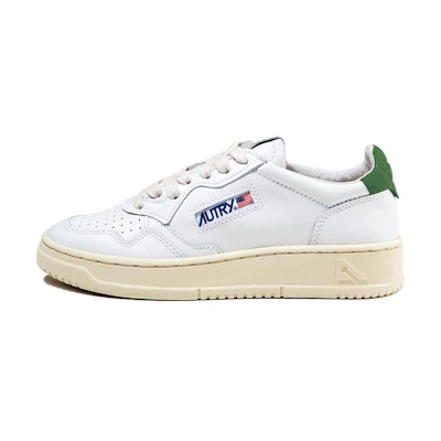 AUTRY Medalist Low Leather 'White Green'