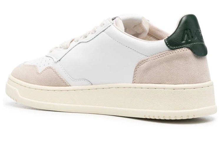 AUTRY Medalist Low Leather and Suede 'White Beige Black' 圖 3