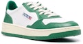 Shop AUTRY Medalist Low Leather AULM-WB03 'Hijau Putih' AULM-WB03-/-AULM-WB11