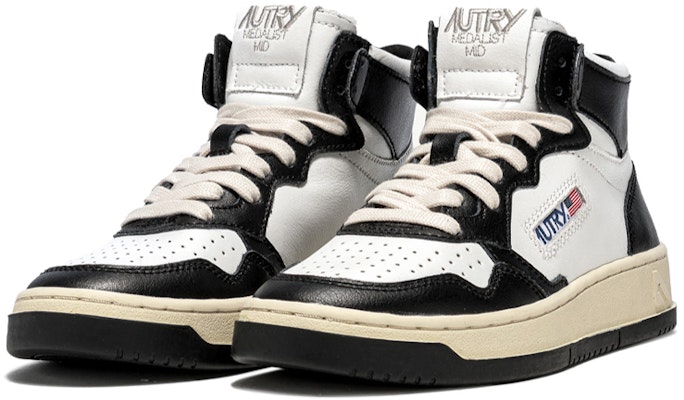 AUTRY Medalist Mid 'White Black' AUMM-WB01 Order AUTRY Medalist Mid 'White Black' AUMM-WB01