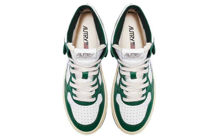 AUTRY Medalist Mid Bicolor 'White Green' 圖 3
