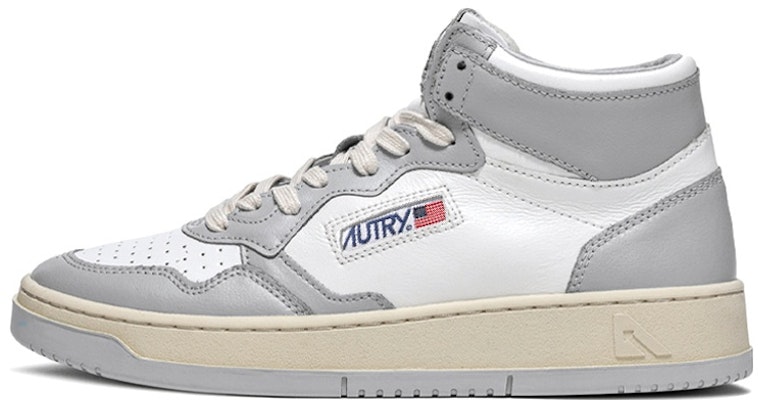 AUTRY Medalist Mid Bicolor 'White Grey' AUMM-WB10 Buy AUTRY Medalist Mid Bicolor 'White Grey' AUMM-WB10