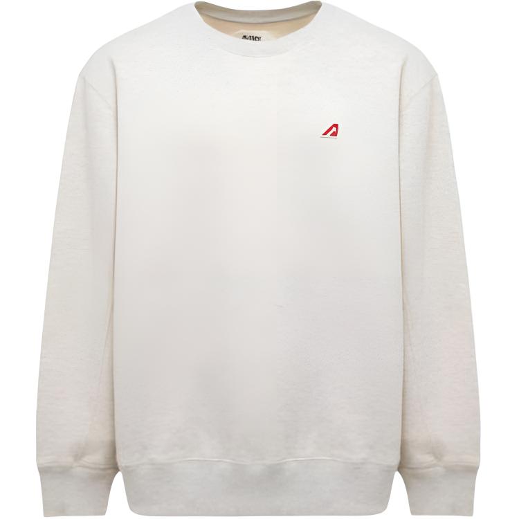 AUTRY Melange Gray Crew Neck Sweatshirt Casual Long Sleeve - Gray SWEM-417H