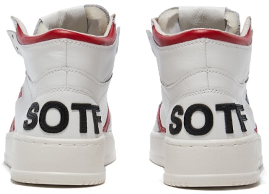 AUTRY Mid-Top Lace-Up 'White Red' AUMM-STF1 Shop AUTRY Mid-Top Lace-Up 'White Red' AUMM-STF1