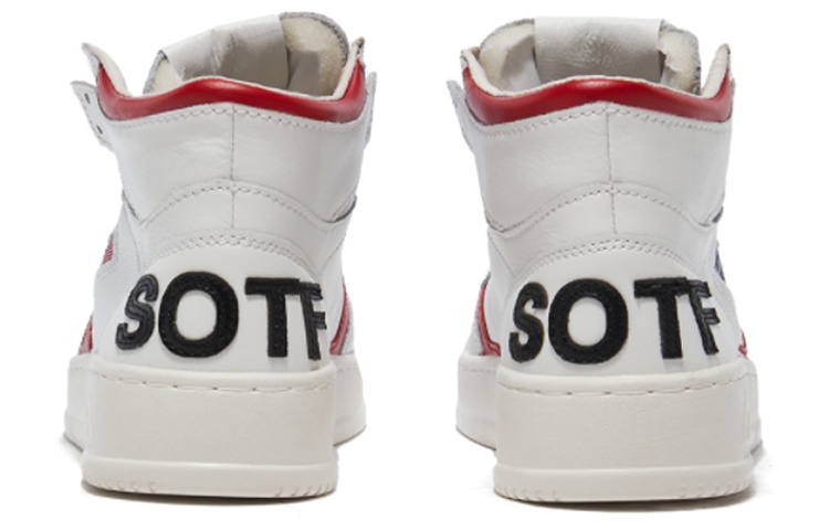 Shop AUTRY Mid-Top Veterschoenen ''Wit Rood'' AUMM-STF1