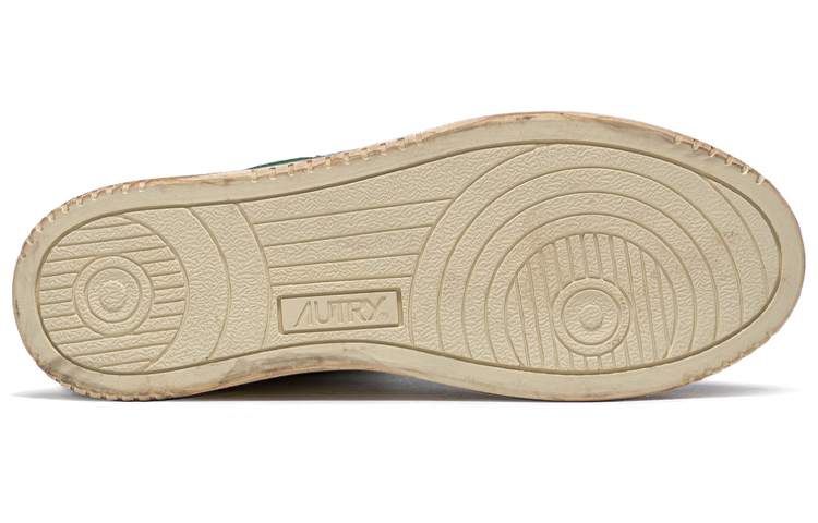 AUTRY Mid-Top Leather Sneaker 'White Grey Green' 圖 4