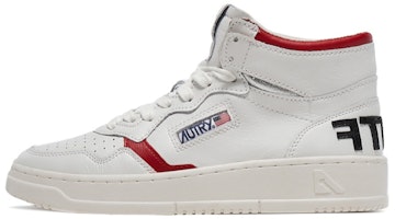 AUTRY Mid-Top Lace-Up 'White Red' AUMM-STF1 AUTRY Mid-Top Lace-Up 'White Red' AUMM-STF1