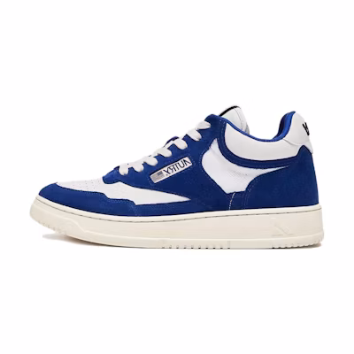 AUTRY Mid Top Sneaker 'White Blue'