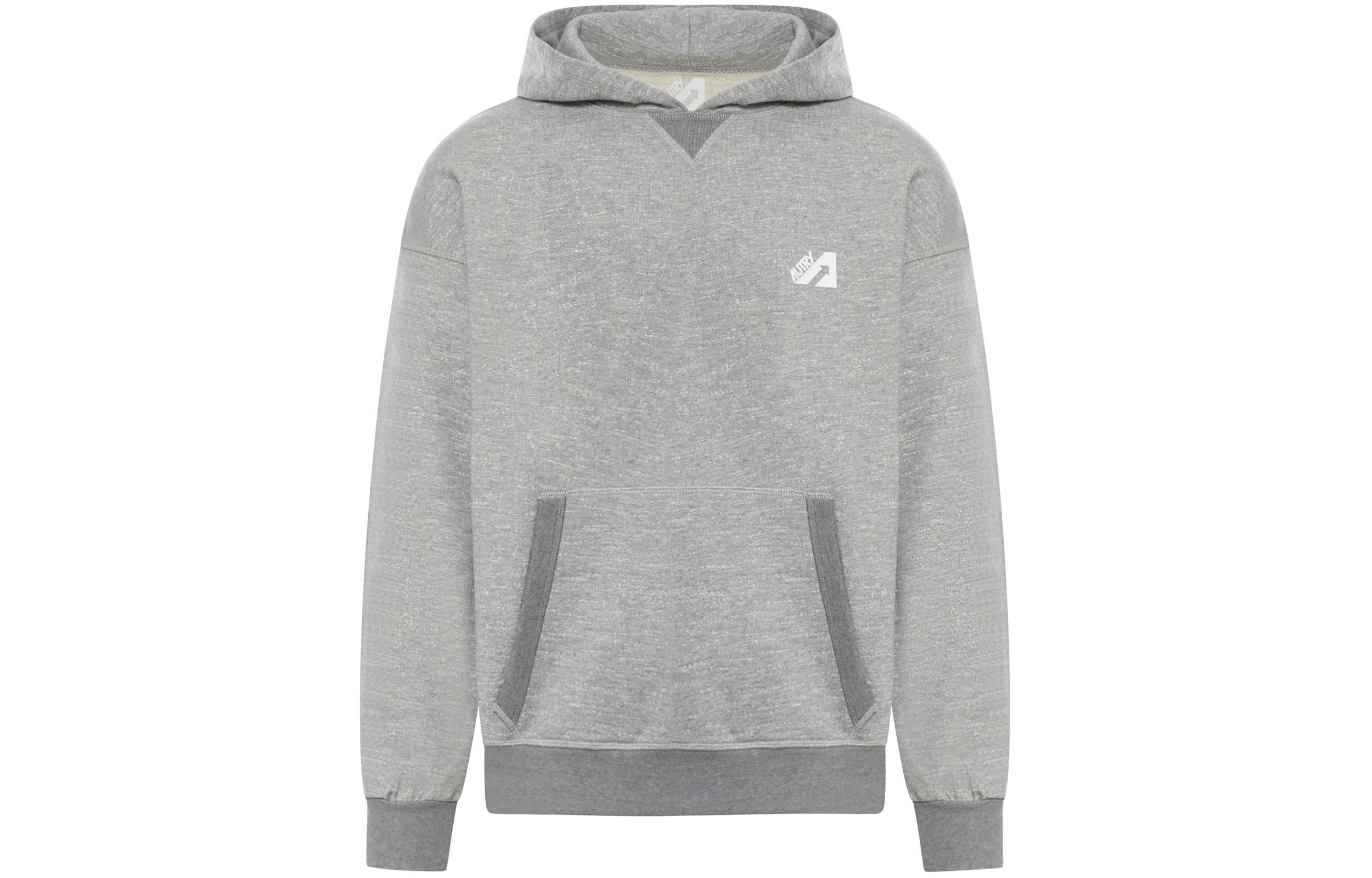 AUTRY Oversized Drop-Shoulder Hoodie Gray HOYM-590M