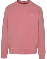 AUTRY Pink Crewneck Sweatshirt with Print Design SWSM2543 AUTRY Pink Crewneck Sweatshirt with Print Design SWSM2543