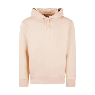 AUTRY Pink Hoodie with Logo Design and Lettering HOPM-518R