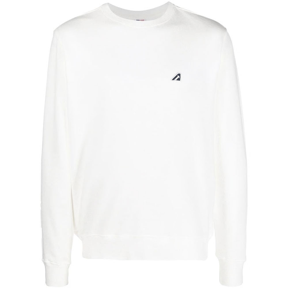 AUTRY Pullover Sweatshirt White with Letter Print SWBM2671TINTOWHITE