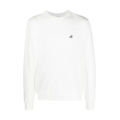 AUTRY Pullover Sweatshirt White with Letter Print SWBM2671TINTOWHITE
