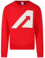 AUTRY Red Crewneck Long-Sleeve Sweatshirt with Arrow Print SWIM407R AUTRY Red Crewneck Long-Sleeve Sweatshirt with Arrow Print SWIM407R