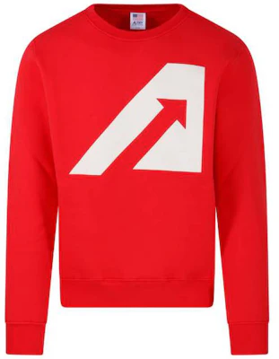 AUTRY Red Crewneck Long-Sleeve Sweatshirt with Arrow Print SWIM407R Buy AUTRY Red Crewneck Long-Sleeve Sweatshirt with Arrow Print SWIM407R