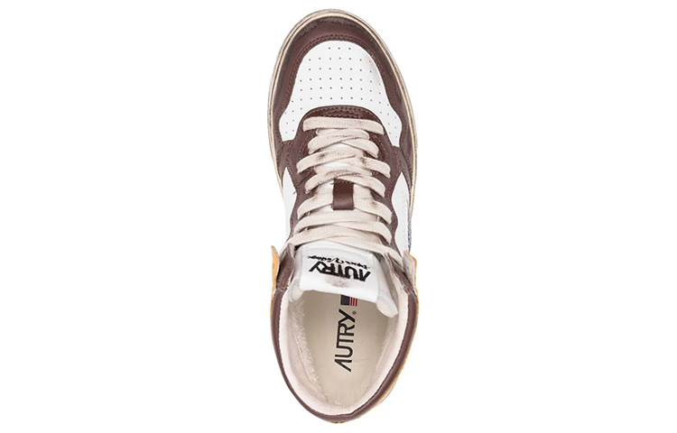 AUTRY Sneakers 'White Brown Yellow Distressed' 圖 5