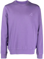 AUTRY Solid Color Crewneck Long Sleeve Sweatshirt Light Purple SWSM2546 AUTRY Solid Color Crewneck Long Sleeve Sweatshirt Light Purple SWSM2546