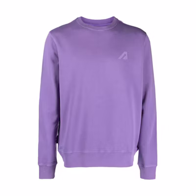 AUTRY Solid Color Crewneck Long Sleeve Sweatshirt Light Purple SWSM2546