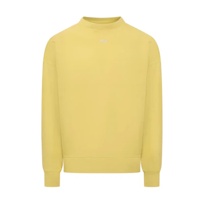 AUTRY Solid Color Crewneck Long Sleeve Sweatshirt Yellow SWBW-416L