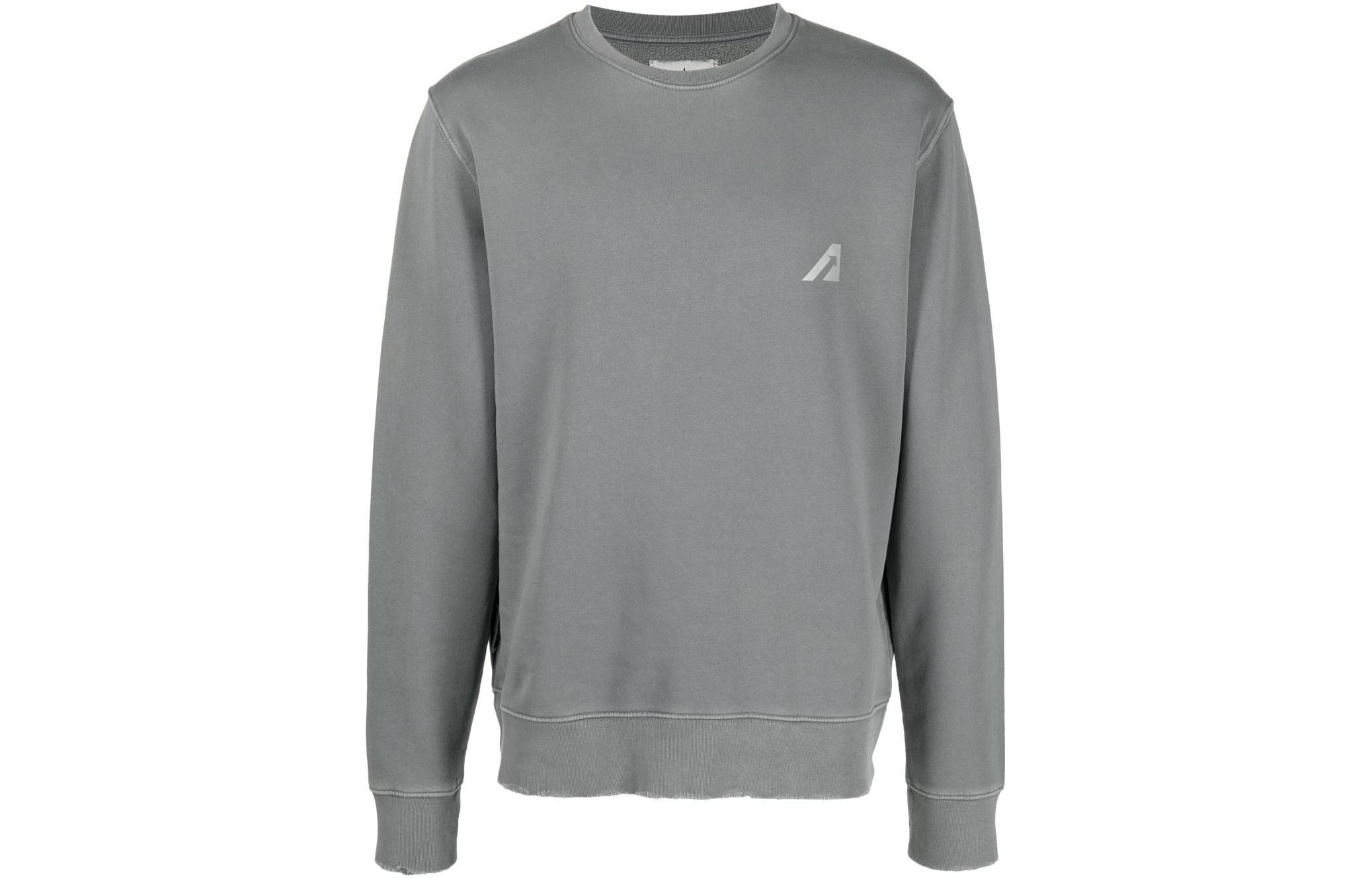 AUTRY Solid Color Crewneck Pullover Long Sleeve Sweatshirt SWLM1716