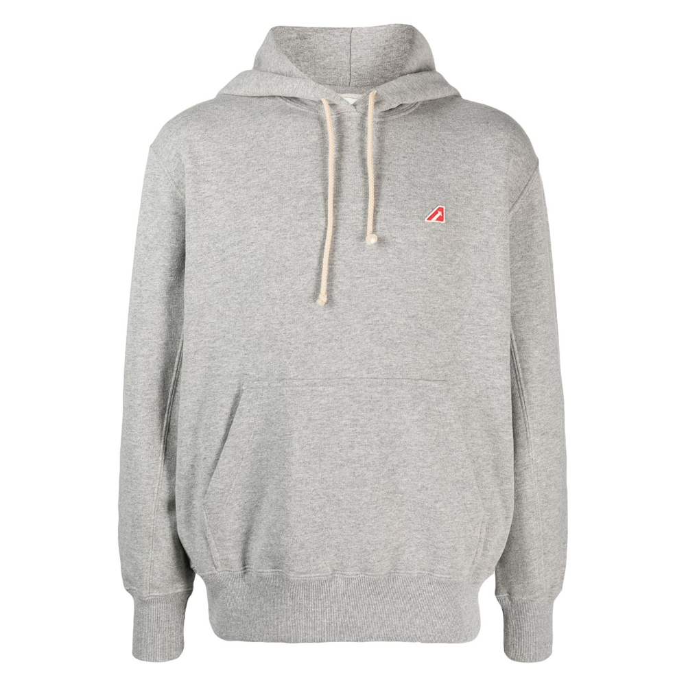 AUTRY Solid Color Hoodie Gray Loose-Fit Long Sleeve HOEM418E