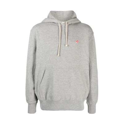AUTRY Solid Color Hoodie Gray Loose-Fit Long Sleeve HOEM418E