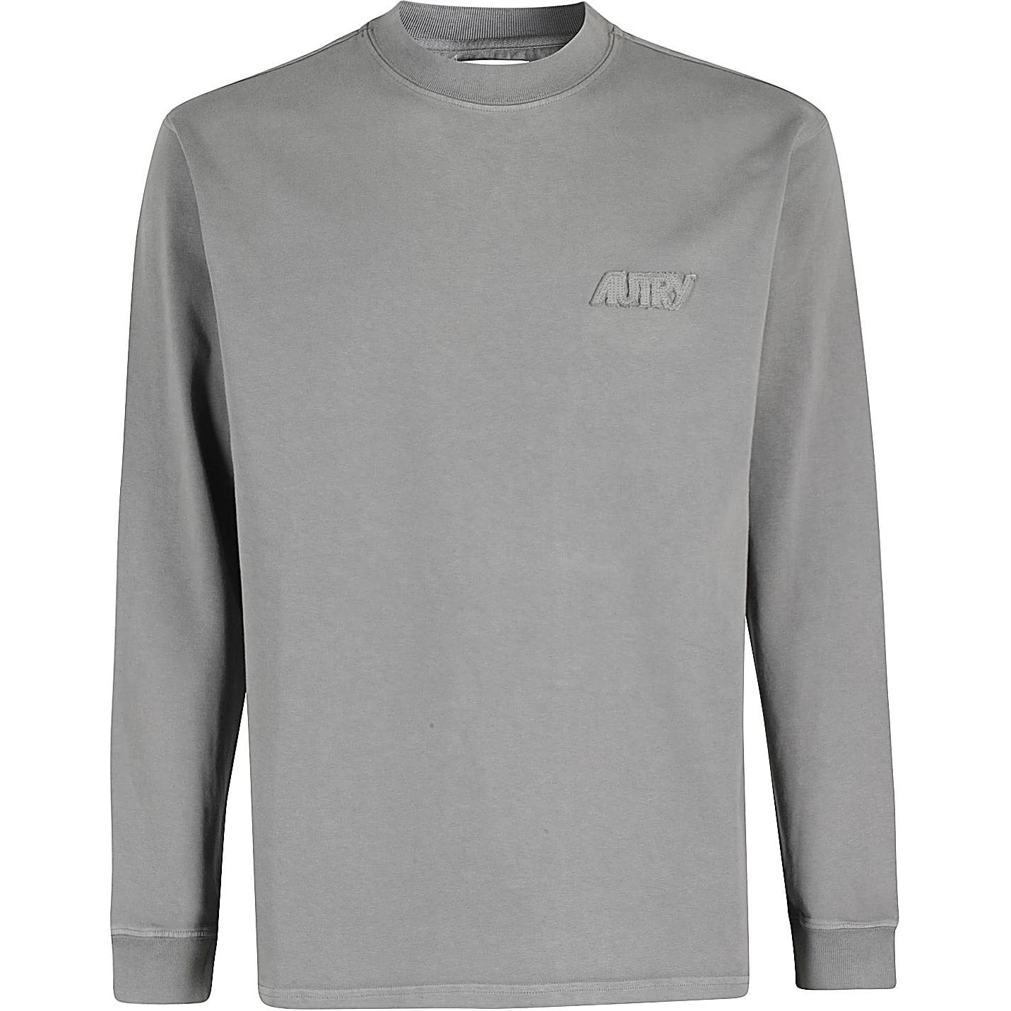 AUTRY Solid Logo Crewneck Long Sleeve Sweatshirt Gray LSPX09510OL