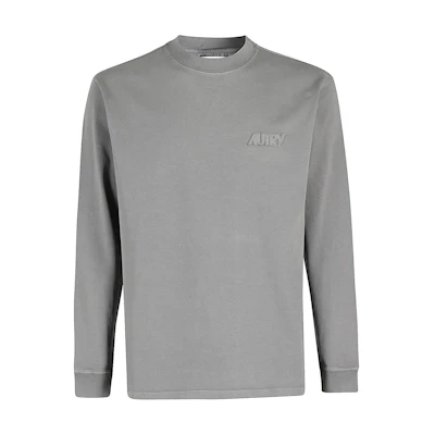 AUTRY Solid Logo Crewneck Long Sleeve Sweatshirt Gray LSPX09510OL