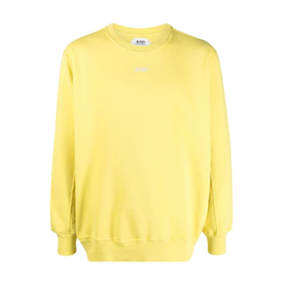 AUTRY Solid Pullover Long-Sleeve Sweatshirt Yellow SWBM416L