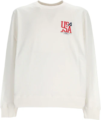 AUTRY SS23 White Unisex Oversized Crewneck Letter Print Long Sleeve Sweatshirt SWIM2321ACTIONWHITE Buy AUTRY SS23 White Unisex Oversized Crewneck Letter Print Long Sleeve Sweatshirt SWIM2321ACTIONWHITE