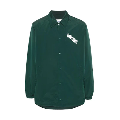 AUTRY SS24 Logo Print Collared Jacket Green JAPM547G