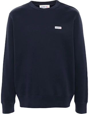AUTRY SS24 Loose Fit Crewneck Long Sleeve Sweatshirt Navy Blue SWPM01JB Buy AUTRY SS24 Loose Fit Crewneck Long Sleeve Sweatshirt Navy Blue SWPM01JB