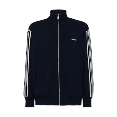 AUTRY Striped Zip-Up Track Jacket Blue JAPM528B