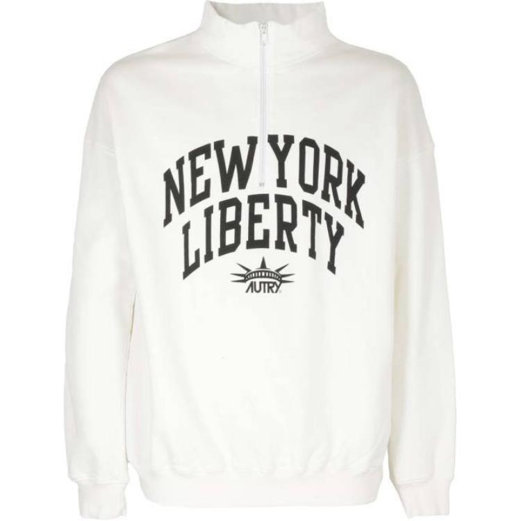 AUTRY White Crewneck Sweatshirt with Letter Print Design SWLM1611