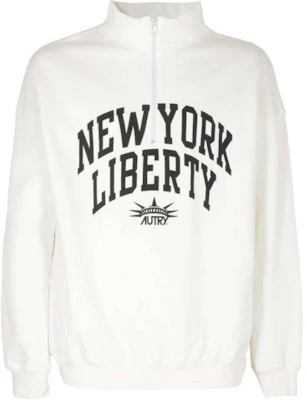 AUTRY White Crewneck Sweatshirt with Letter Print Design SWLM1611 Buy AUTRY White Crewneck Sweatshirt with Letter Print Design SWLM1611