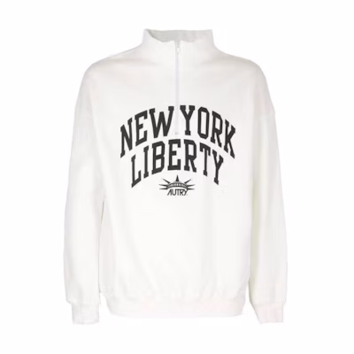 AUTRY White Crewneck Sweatshirt with Letter Print Design SWLM1611
