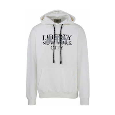 AUTRY White Hoodie with Logo Print Long Sleeve HOLM1631