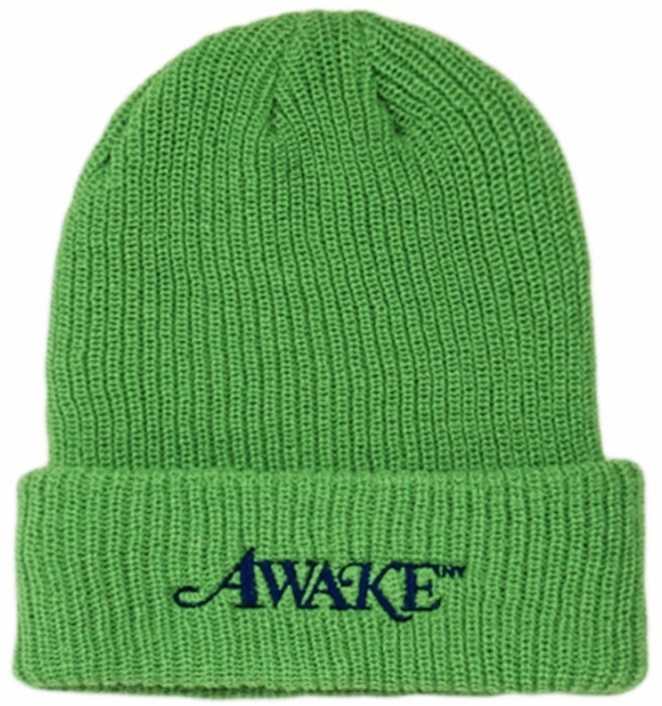 awake-loose-gauge-classic-logo-beanie-green
