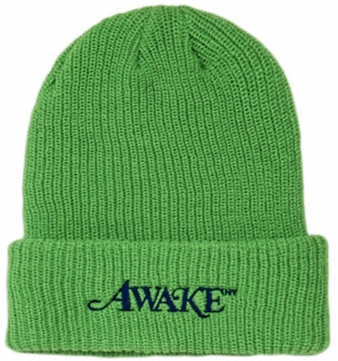 Awake Loose Gauge Classic Logo Beanie Green Buy Awake Loose Gauge Classic Logo Beanie Green