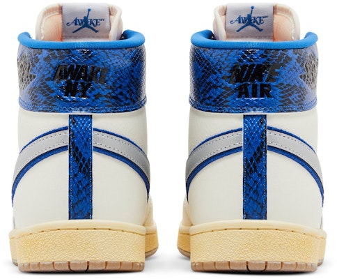Awake NY x Air Jordan Air Ship PE SP 'Game Royal' Sepatu Sneaker FN8675-104 Details for Awake NY x Air Jordan Air Ship PE SP 'Game Royal' Sepatu Sneaker FN8675-104
