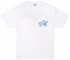 Awake Ribbon Script Logo Tee White Awake Ribbon Script Logo Tee White