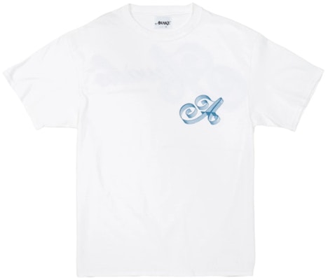 Awake Ribbon Script Logo Tee White Buy Awake Ribbon Script Logo Tee White