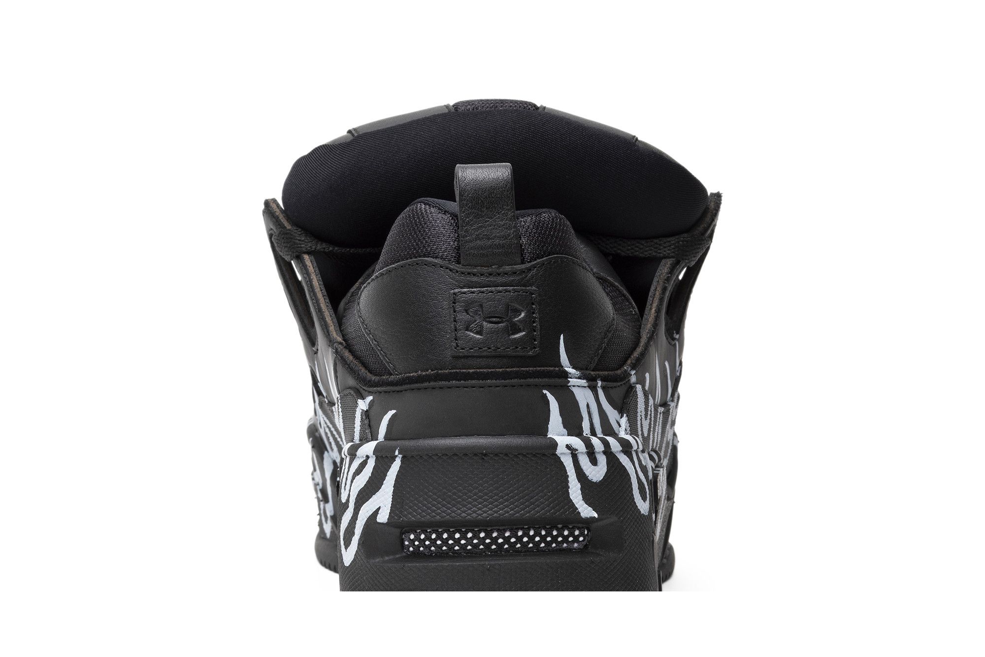 Sizing AWGE x Under Armour SRLo ''Triple Black Flame Edition'' Schwarz Flammen Sneaker 3021559-002-FE
