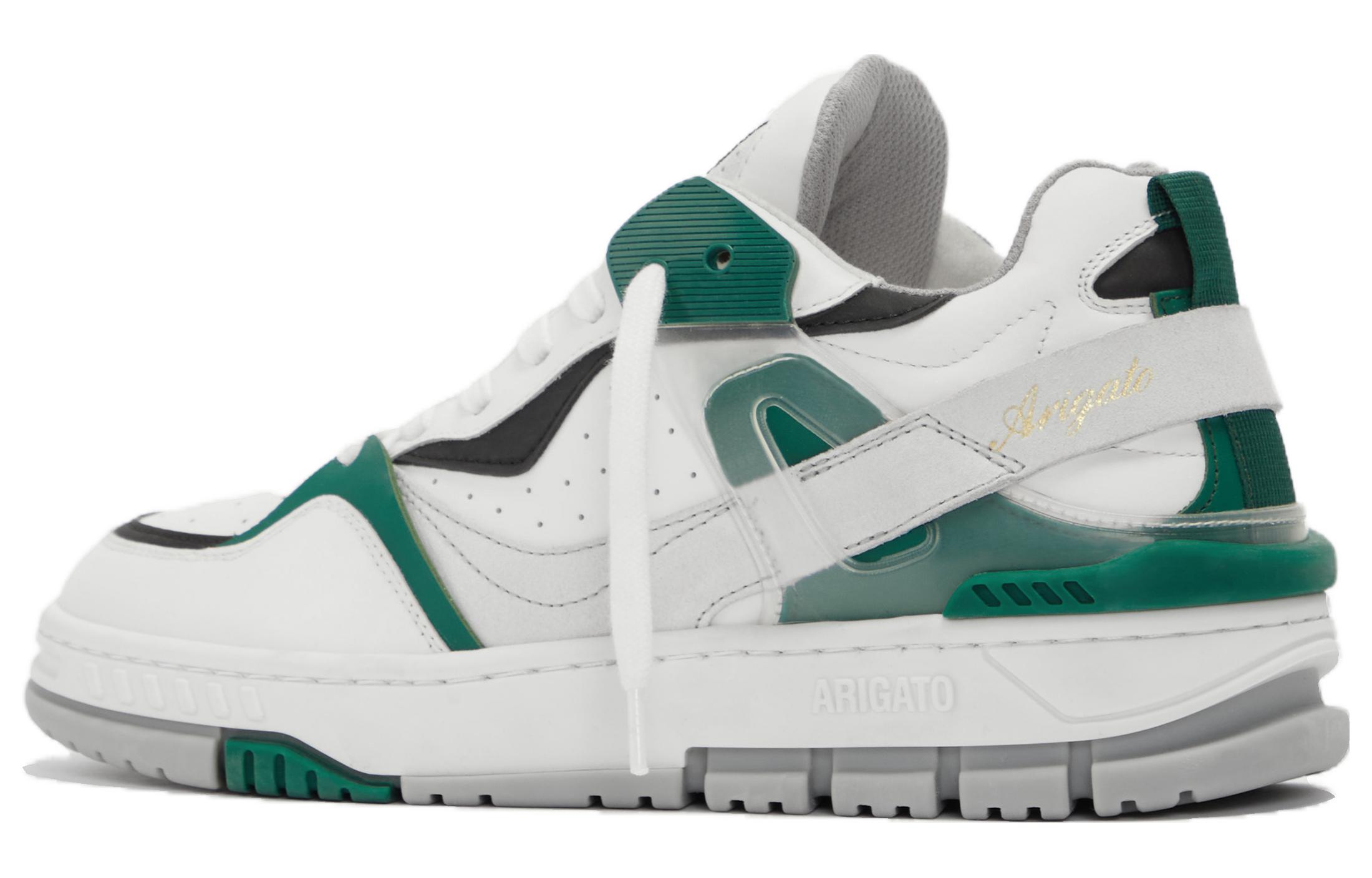 Lookbook Axel Arigato Astro 皮革系带圓頭舒適時尚板鞋 男款 白綠色