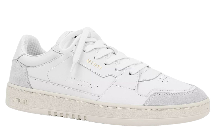 Order Axel Arigato 皮革 金色徽標印章 低幫繫帶 時尚板鞋 男款 白灰