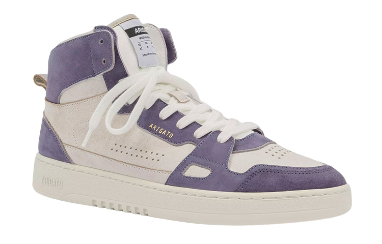 Axel Arigato High-Top Leather Sneaker 'White Purple' 圖 2