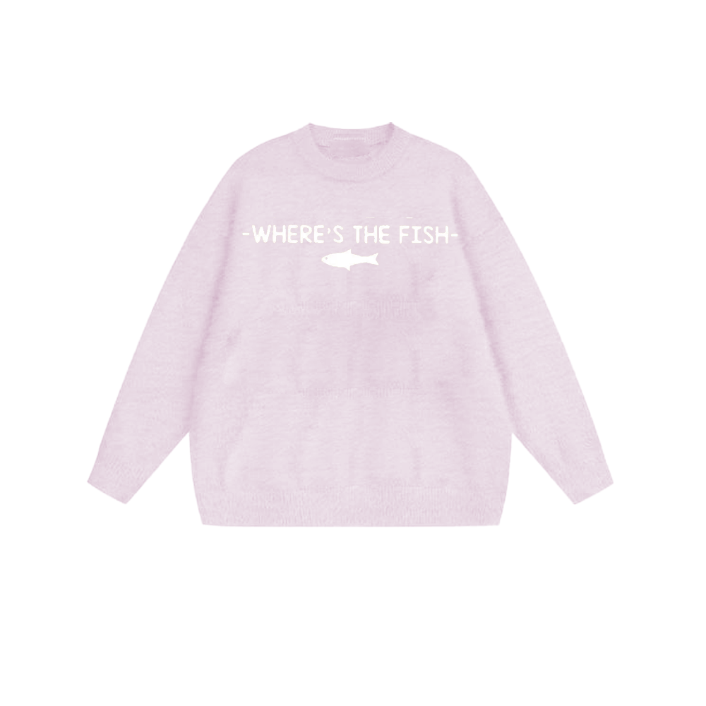BABUGGE Retro Flame Logo Knit Sweater Unisex Crewneck Pullover. BPMYZ23041644