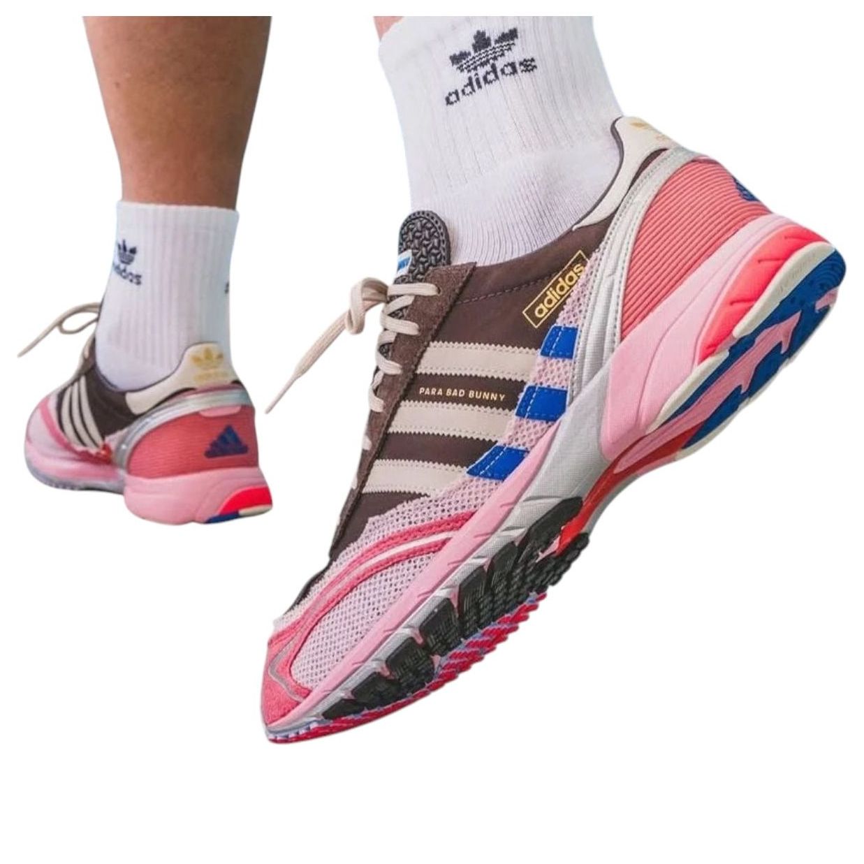 Lookbook Bad Bunny x adidas Adizero SL72 'Coklat Clear Pink' JP5997