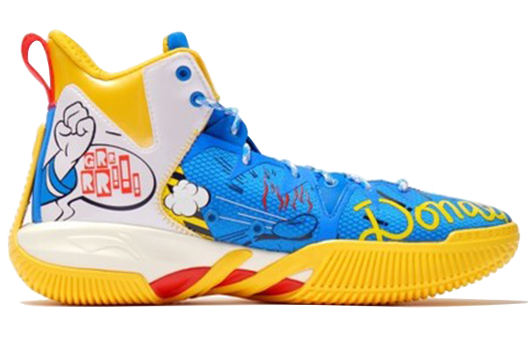 Order 迪士尼 x 李宁 反伍1 Badfive 迪士尼聯名款 唐老鴨 高幫 籃球鞋 男款 藍