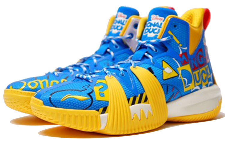 Lookbook 迪士尼 x 李宁 反伍1 Badfive 迪士尼聯名款 唐老鴨 高幫 籃球鞋 男款 藍